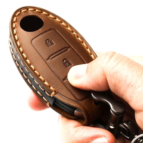 APEKUU Car Key Fob Cover, Soft Full Protection Key Case Shell Compatible with Nissan X-Trail Rogue Altima Quest Pathfinder Sentra Patrol CIMA Fuga Armada Teana Murano etc (B-Brown) by APEKUU - Image 7