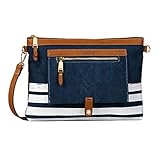pouch deutschland wetter Pouch Canvas / PU Gabor Damen Caroline Pouch, Dark Blue, XS