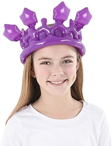 Miniatura 2 de Coloridas coronas inflables - tamaño niñosadultos pequeños. Princesa, reina, King, recuerdo de fiesta de la realeza