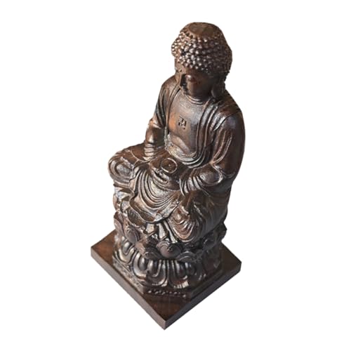 Cabilock Scultura Buddha Di Agar Decorazione Religiosa Per Casa e Giardino Figura Di Buddha Elegante Per Ufficio e Sala Meditativa