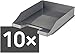 Produktbild HAN 1027 Briefablage KLASSIK, DIN A4/C4, stapelbar, stabil, modern (dunkelgrau / 10er Pack)