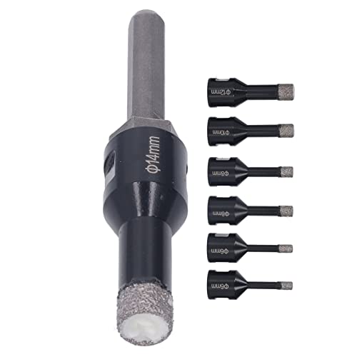 Set 7 Pzas Broca Diamante Brazada 6-14 mm con Rosca M14 miniatura 3