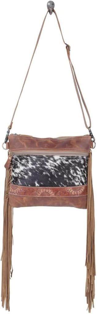 Vista 4 de Myra Bag Arne - Bolsa de cuero y cabello S-5231, Multi