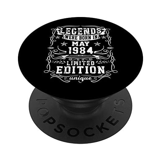Cumpleaños Mayo 1984 Edición Limitada Regalo Legend May PopSockets PopGrip Intercambiable