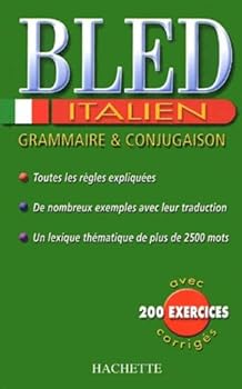Paperback Bled Italien : Grammaire et conjugaison [French] Book