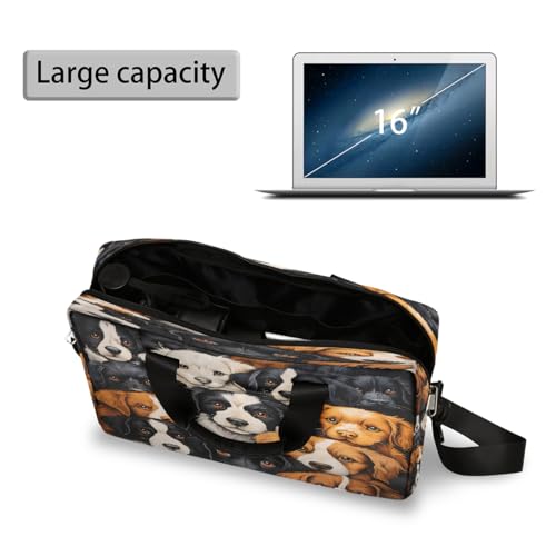 Bolso para laptop 15.6-16 pulgadas con diseño de perros miniatura 5