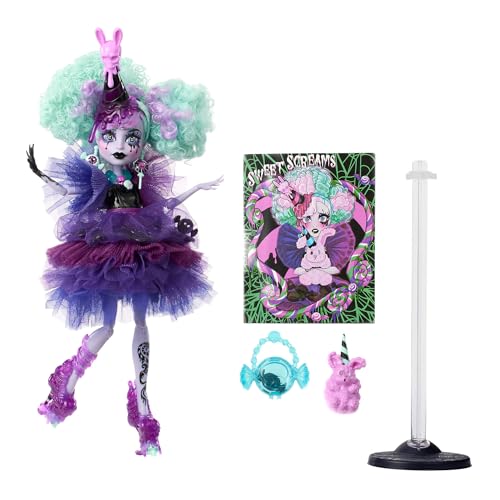 Muñeca Monster High Twyla con Vestido Morado miniatura 3