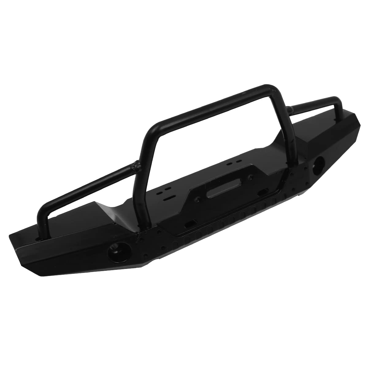 WANGCL RC Auto Metallstoßstange nachrüstbar mit Winde Front- und Heckstoßstange mit LED Licht D Schäkel für RC Auto RC Crawler kompatibel mit TRX-4 Axial SCX10 90046