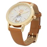 [フィールドワーク] 腕時計 mofusand クマ ブラウン 革バンド MSD002-4