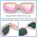 Dollger Polarized Big Trendy Square Cat Eye Sunglasses for Women Fashion Cool Stylish Retro Designer Sun Glasses UV400 Protection