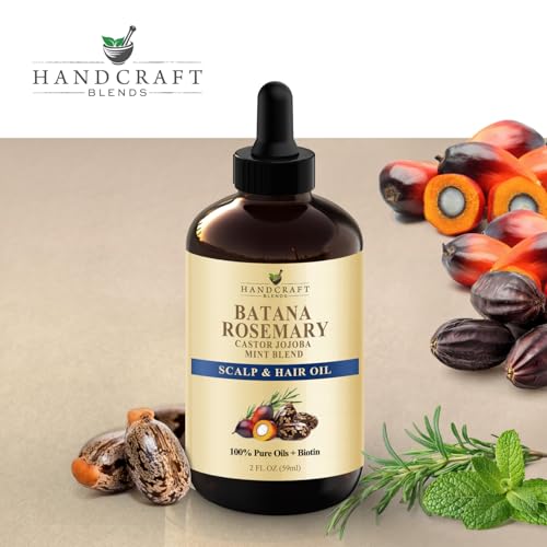 Batana & Rosemary Hair Growth Oil 59 ml – Scalp Treatment & Strengthening for Growth & Loss, Thinning, Dry Scalp, Split Ends – Natural Hair Oil for Women & Men – Intensive Repair & Nourishing Formula - Image 5