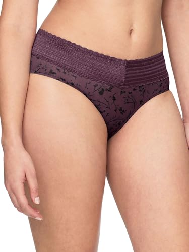Image of Warner's Women's No Pinching No Problems Dig-free Comfort Waist With Lace Microfiber Hipster 5609j, Retired Colors