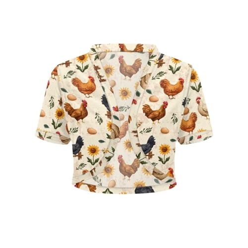 Image of Womens Short Sleeve Cardigans Lightweight Summer Cardigan Trendy Bolero Shrug Cute Floral Cardigan Sheer Bolero