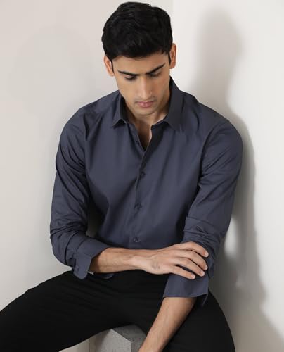 Image of Rare Rabbit Regular fit Plain Shirt