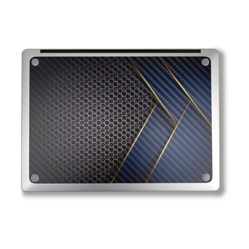Image of Carbon Fiber Laptop Skin Compatible with Alienware M18 R2 (2024) - Modern Hex - Premium 3M Vinyl Protective Wrap Decal Cover - Easy to Apply | Crafted in The USA by MightySkins