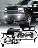 4X4FLSTC LED Fog Lights Replacement Fog Lamps Driving lights Compatible with Chevy Silverado...