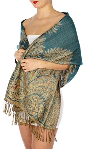 Pashmina Scarf for Women Large Cashmere feel Reversible Shawl Wraps, Soft Scarves Travel Accessories