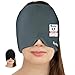 Produktbild Hey Nature Migräne Maske, kühlende Schlafmaske - schnelle, natürliche Hilfe bei Migräne, Kopfschmerzen, Sinusitis, Ohrenschmerzen & geschwollenen Augen. Kalt & warm anwendbar. Kühlpads für den Kopf.