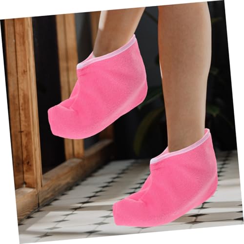 2 pares de botines reutilizables para spa de cera de parafina miniatura 6