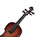 eronde Mini Handheld Violin Toy Miniature Musical Instruments Collection Wooden Decorative Ornaments/Gift with Stand Support and Case