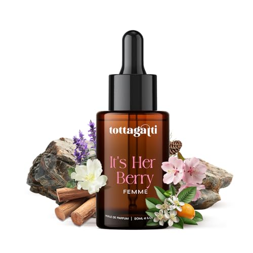 Image of It's Her Berry Perfume Oil for Women - Fruity Floral Long Lasting Attar, Alcohol-Free Oil Based Perfume, Berry Fragrance (30 ml)