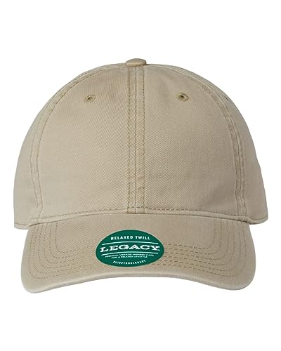 Legacy Relaxed Twill Dad Hat, Adjustable, Khaki
