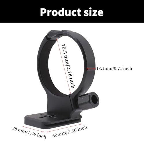 Collar profesional de aluminio para lentes de cámara con soporte equilibrado de trípode 3