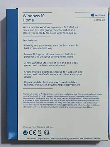 image for WindowsOperatingSystems Windows 10 Home USB - FPP - Full version - Win