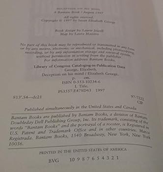 Hardcover Deception on His Mind Inscribed Book
