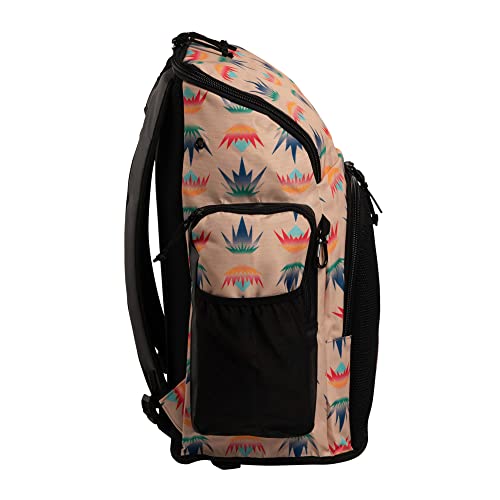 Image of ARENA Spiky III Backpack 45 Swimming Athlete Sports Gym Rucksack Large Training Gear Equipment Swim Bag for Men and Women, 45 Liters, Desert Vibes