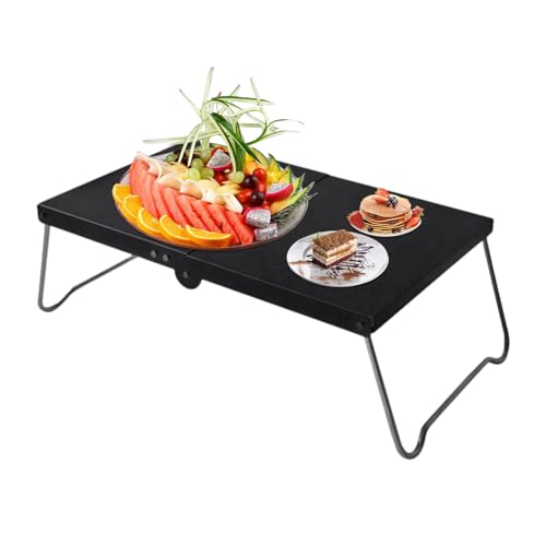 Mesa Plegable - Diseño De Aluminio Plegable, Bolsa De Transporte Portátil | Pequeña Mesa Plegabl Al Aire Libre Para Campamentos Picnics De Cabecera Viajes De Playa Uso En El Hogar Ligero Conv