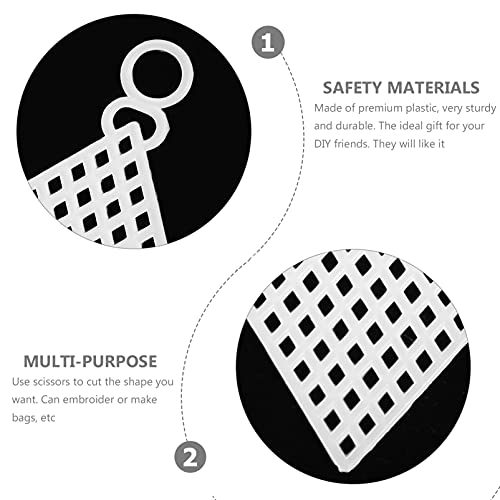 Ciieeo 10Pcs Mesh Plastic Clear Plastic Canvas Blank Canvas Sheets Cross Canvas Sheet Canvas Sheets Star #TOP4