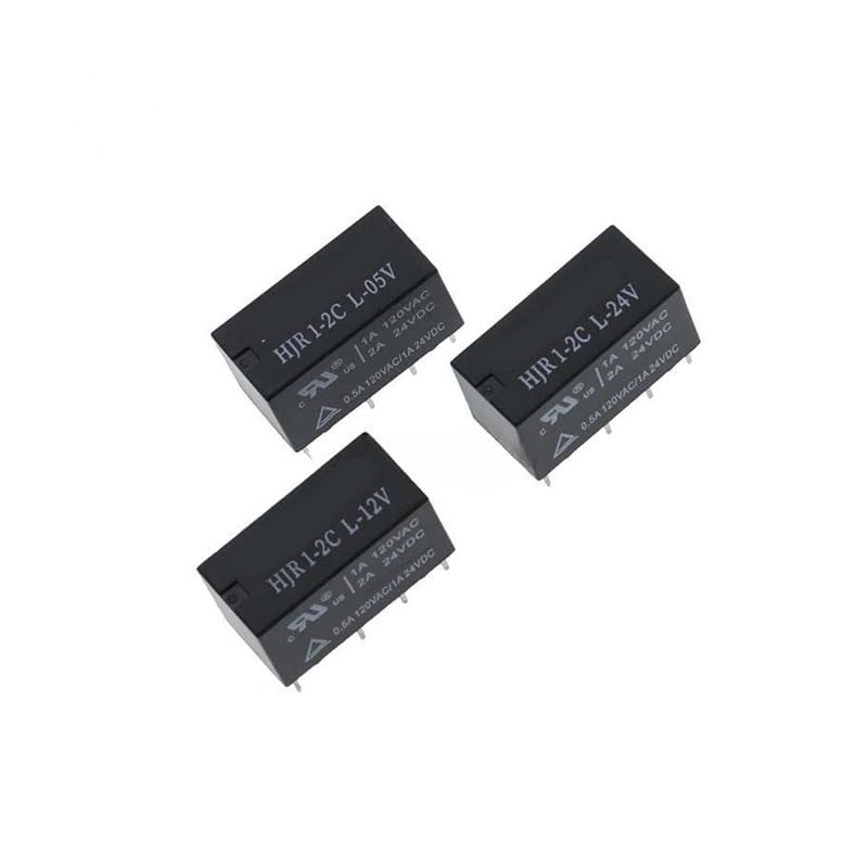 POWTAXBJGD 10PCS Relay HJR1-2C-L-12V/05V/24V Replaces G5V-2-12VDC(HJR1-2C-L-12V)