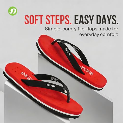 Image of DOCTOR EXTRA SOFT House Slipper for Women's Care Dr Orthopaedic Super Comfort Fitting Flat Cushion Chappal Flip-Flop for Ladies & Girl's