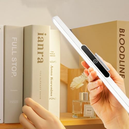 Image of One94Store Rechargeable LED Cabinet Light - Wireless Under Cabinet Lighting with 3 Color Modes, 1200mAh Battery, Touch Control & Magnetic Mount for Kitchen, Wardrobe & Bedroom, White