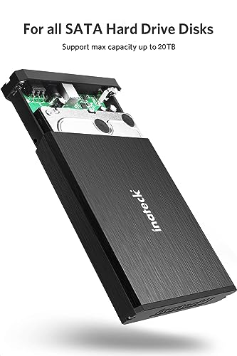 Boîtier disque dur 3,5 pouces externe USB 3.0 SATA pour SSD et HDD aluminium