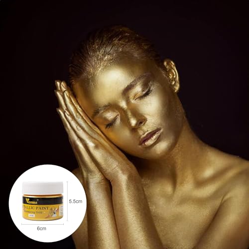 Vgseba 100GOLDPAINT Acrylic Paint Metallic Gold thumb #4