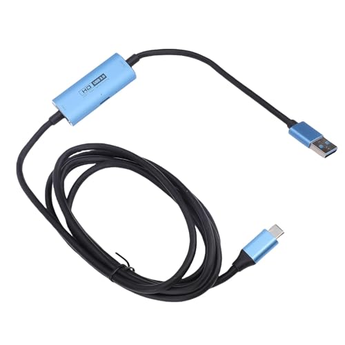 Hamwesh Tarjeta de Captura de Video USB3.0, Salida 4K 30Hz 1080p 60Hz, Calidad de Video sin Comprimir, con Carga Rápida PD de 100W, para Transmisión en, Juegos y Realidad Virtual