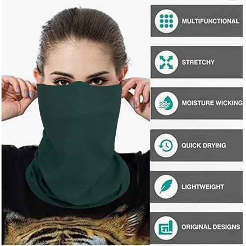 Image of Neck Gaiter Masks Tube Scarf,Seamless Bandanas Buffs Gators,Ourdoor Face Mask Face Covering Multi Headwear