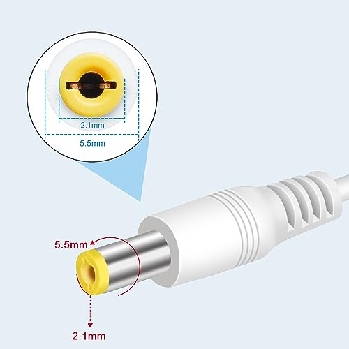 Image of 12V Power Supply, 12 Volt 1A 12W DC Power Supply, White LED Power Adapter, AC 110V to 12V Wall Mounted Transformer Plug for LED Strip Lights with 5.5 /2.1 DC Female Connector, 3 Pack