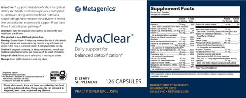 Metagenics Advaclear – Daily Support For Detoxification* | 63 Servings, 126 Count (Pack Of 1) #TOP26