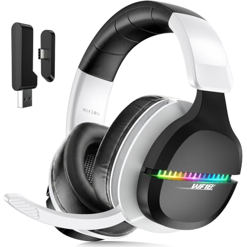 Buwnia 2.4GHz Over-Ear Wireless Gaming Headset for Ps5, Ps...