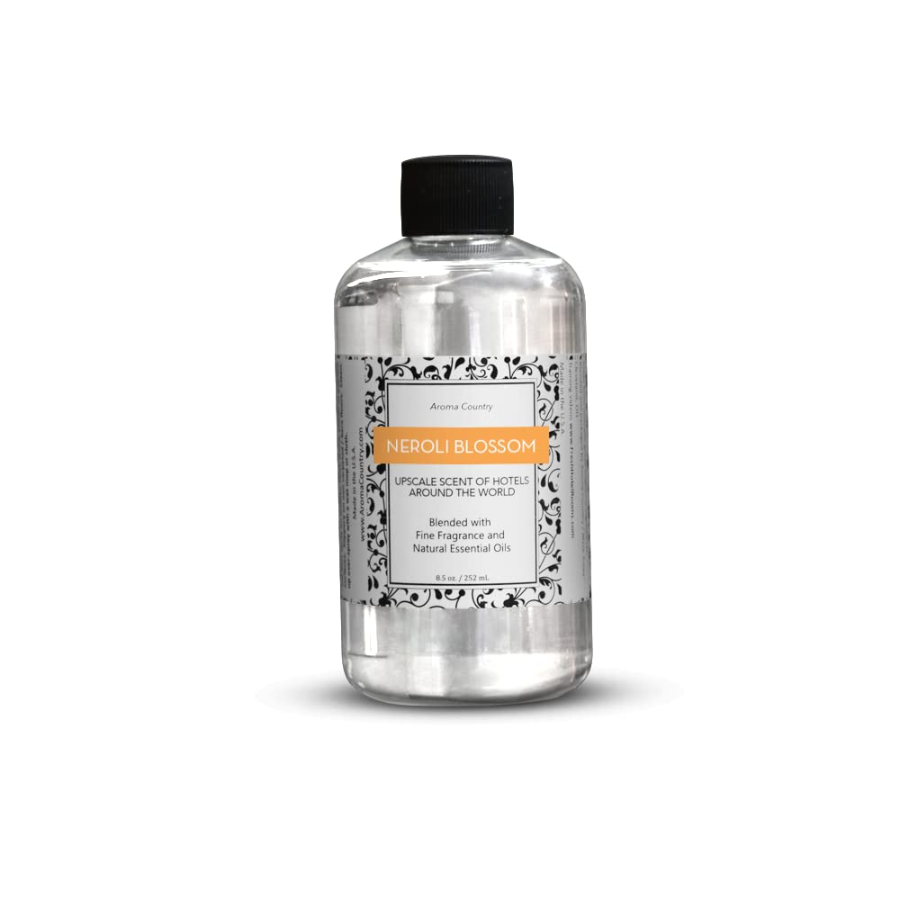 AROMA COUNTRY Neroli/Orange Blossom Diffuser Oil Refill - (8.5 Fl. oz.) for Reed Diffusers, Electric Diffuser Oil Machines, and Oil Warmers