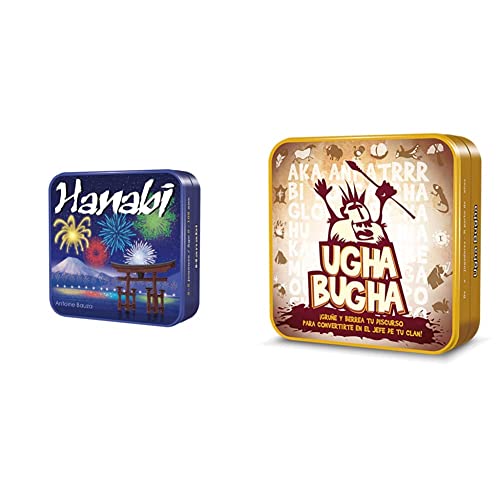 Hanabi Juego de Cartas Español + Ugha Bugha (Asmodee CGUG0001) Cover