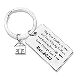 New Home Gifts for Home New Home Keychain 2023 Housewarming Gifts New Home for New Homeowner House Keyrings Real Estate Gifts Moving in Keychain New Home Owners Jewelry from Real Estate Agent