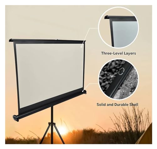 Pantalla proyector de mesa 40 pulgadas portátil HD 16:9 con soporte plegable 3