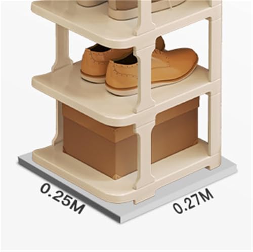 Rangement chaussures vertical plastique Nizer étagère empilable petit espace et meuble placard - 4