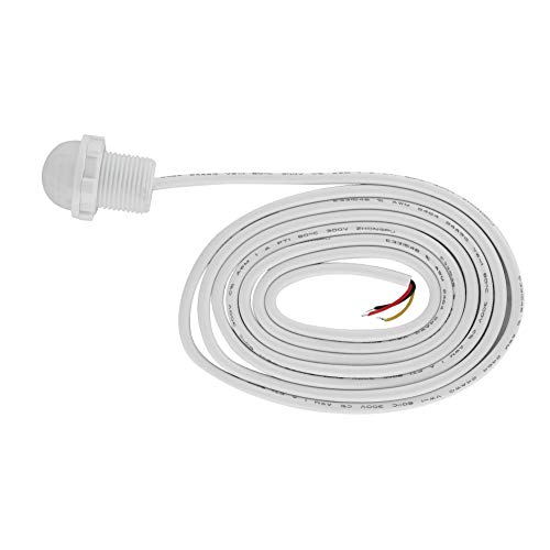 INFRARED SENSOR SWITCH HIGH SENSITIVITY AUTOMATIC MOTION DETECTION LIGHTWEIGHT SMALL SIZE DC5-24V WHITE PVC 1.4INCH LENGTH 4-5M SENSOR DISTANCE 120° SENSOR ANGLE 15S DELAY