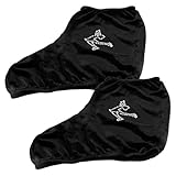 Happyyami Funda Elástica para Botas de Patinaje sobre Hielo 1 Par, Cubierta Protectora de Poliéster Negro XL, Compatible Patines de Rueda y Hockey, Adecuado para Deportes al Aire Libre