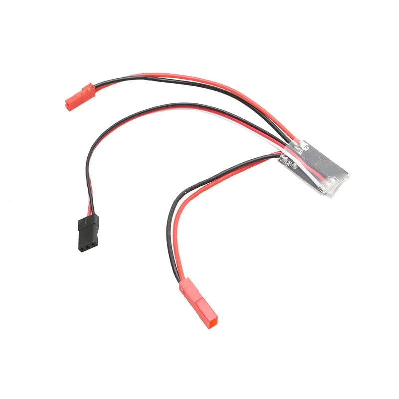 yuenhoang 1PCS 10A 1S-3S RC ESC Dual Way Brushed Motor Electronic Speed Controller with/Without Brake DIY Replacement Spare Parts for Remote Control Car Boat Tank Crawlers Model (Two Way w Brake)